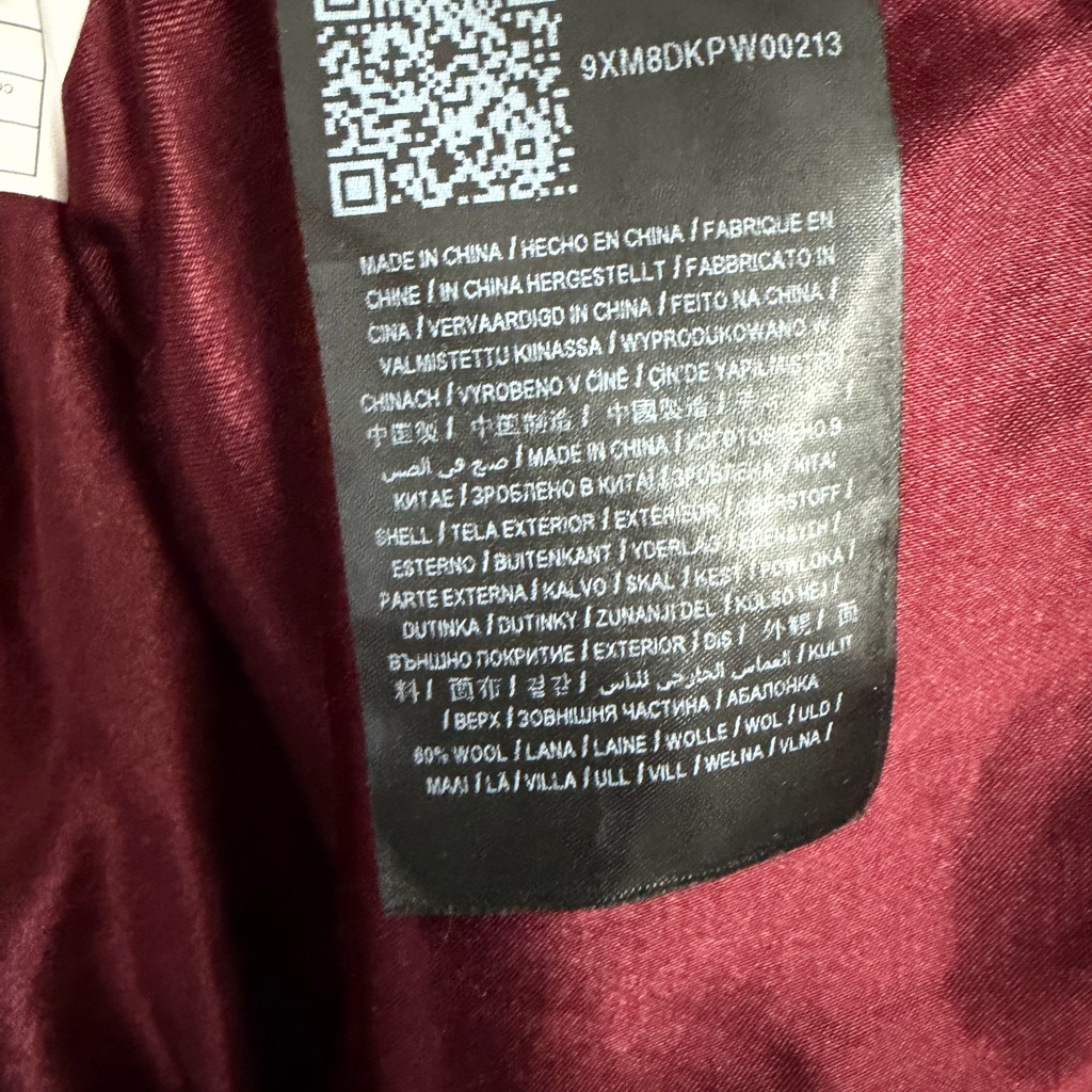Small Guess Coat Burgundy Wine Red With Removable Faux Fur Collar — image 6 of 8